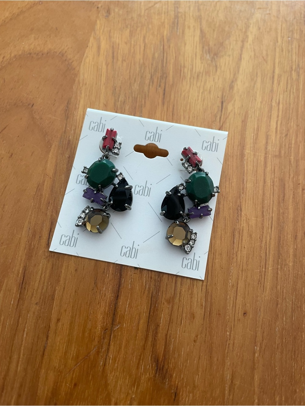 CAbi Gem Cluster Drop Earrings